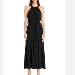 MAGGY LONDON BROOKLYN MAXI A-LINE DRESS, black, Size 6, NWT